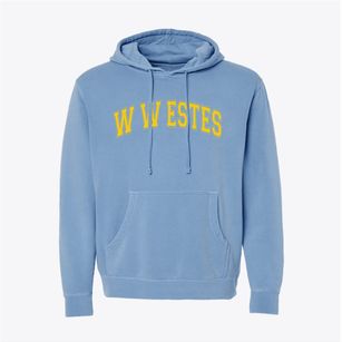 W W Estes Elementary School Varsity Arch Pigment-Dyed Hoodie