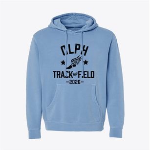 Our Lady Of Perpetual Help Track and Field Pigment-Dyed Hoodie
