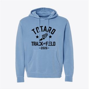 Totaro Elementary School Track and Field Pigment-Dyed Hoodie