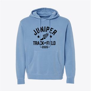 Juniper Intermediate School Track and Field Pigment-Dyed Hoodie