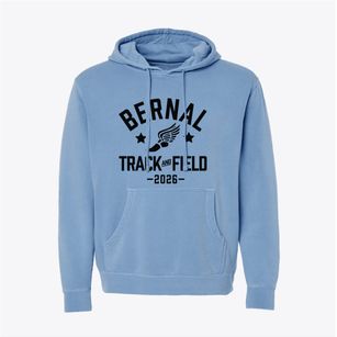 Bernal Intermediate School Track and Field Pigment-Dyed Hoodie