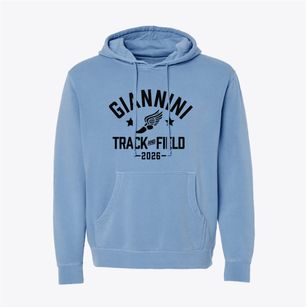Giannini Middle School Track and Field Pigment-Dyed Hoodie