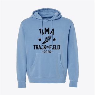 Delaware Military Academy Track and Field Pigment-Dyed Hoodie