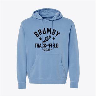 Brumby Elementary School Track and Field Pigment-Dyed Hoodie