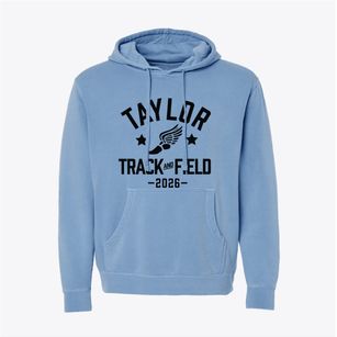 Taylor Elementary School Track and Field Pigment-Dyed Hoodie