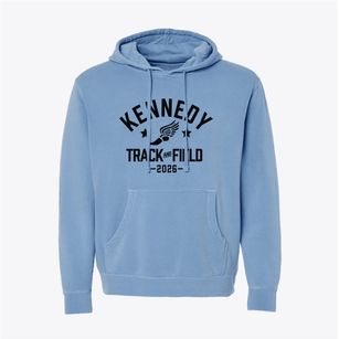 Kennedy Junior High School Track and Field Pigment-Dyed Hoodie