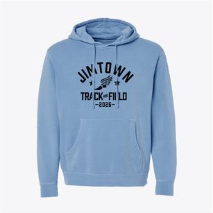 Jimtown High School Track and Field Pigment-Dyed Hoodie