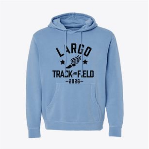Largo High School Track and Field Pigment-Dyed Hoodie