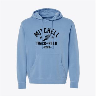 Mitchell Elementary School Track and Field Pigment-Dyed Hoodie