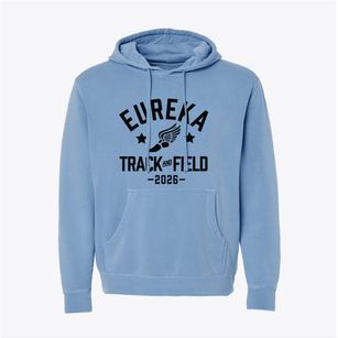 Eureka Elementary School Track and Field Pigment-Dyed Hoodie