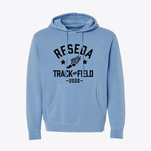 Reseda Academy Track and Field Pigment-Dyed Hoodie