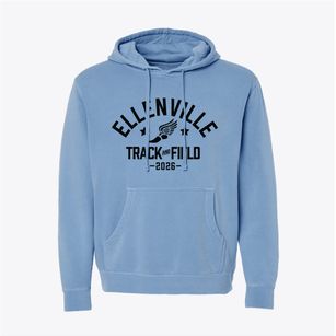 Ellenville Elementary School Track and Field Pigment-Dyed Hoodie