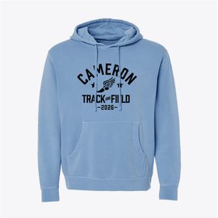 Cameron Elementary School Track and Field Pigment-Dyed Hoodie