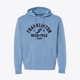 Franklinton Elementary School Track and Field Pigment-Dyed Hoodie