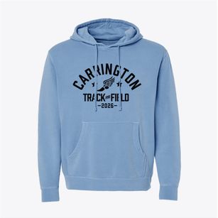 Carrington Middle School Track and Field Pigment-Dyed Hoodie