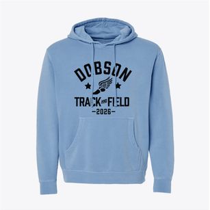 Dobson Elementary School Track and Field Pigment-Dyed Hoodie