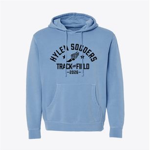 Hylen Souders Elementary School Track and Field Pigment-Dyed Hoodie