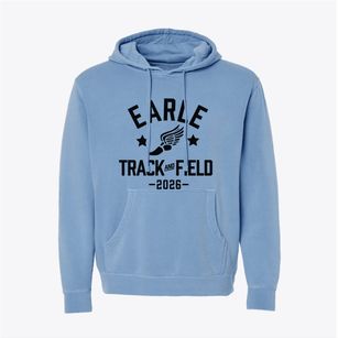 Earle Elementary School Track and Field Pigment-Dyed Hoodie