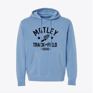 Motley Elementary School Track and Field Pigment-Dyed Hoodie
