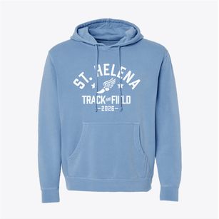 Saint Helena Elementary School Track and Field Pigment-Dyed Hoodie