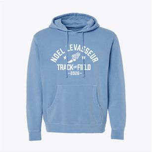 Noel Levasseur Elementary School Track and Field Pigment-Dyed Hoodie