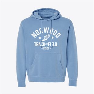 Norwood Elementary School Track and Field Pigment-Dyed Hoodie