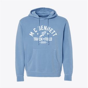 M C Bennett Holiness School Track and Field Pigment-Dyed Hoodie