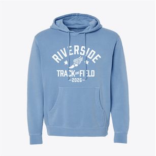 Riverside High School Track and Field Pigment-Dyed Hoodie