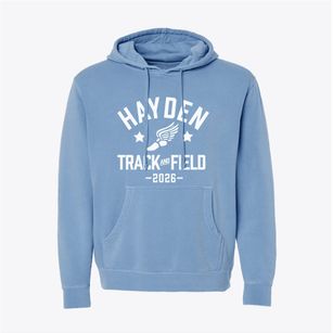 Hayden R Lawrence Middle School Track and Field Pigment-Dyed Hoodie