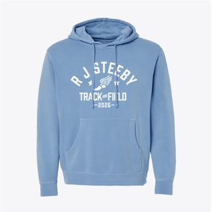 R J Steeby Elementary School Track and Field Pigment-Dyed Hoodie