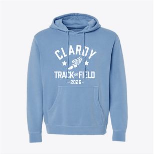 Clardy Elementary School Track and Field Pigment-Dyed Hoodie