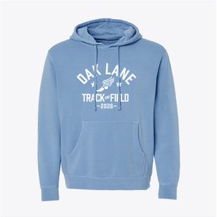 Oak Lane Elementary School Track and Field Pigment-Dyed Hoodie