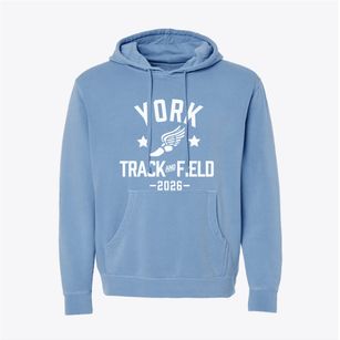 York Elementary School Track and Field Pigment-Dyed Hoodie