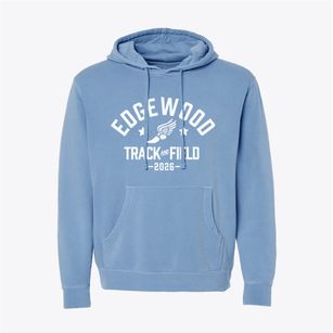 Edgewood Elementary School Track and Field Pigment-Dyed Hoodie