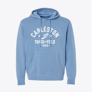 Carleston Elementary School Track and Field Pigment-Dyed Hoodie