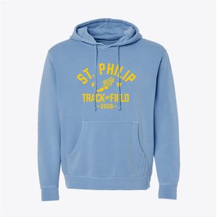 Saint Philip School Track and Field Pigment-Dyed Hoodie
