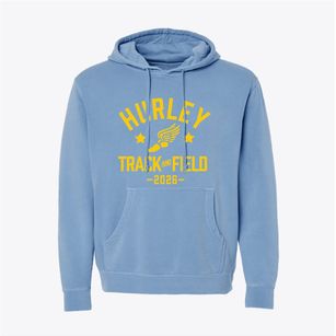 Hurley Elementary School Track and Field Pigment-Dyed Hoodie