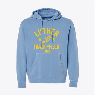 Luther Middle School Track and Field Pigment-Dyed Hoodie