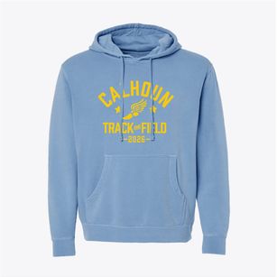 Calhoun Elementary School Track and Field Pigment-Dyed Hoodie