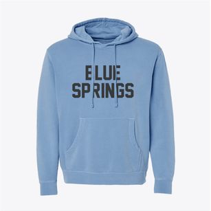 Blue Springs Missouri Classic Block Pigment-Dyed Hoodie
