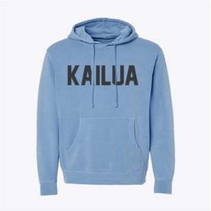 Kailua Hawaii Classic Block Pigment-Dyed Hoodie