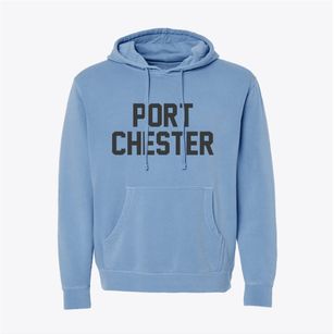 Port Chester New York Classic Block Pigment-Dyed Hoodie