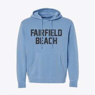 Fairfield Beach Ohio Classic Block Pigment-Dyed Hoodie