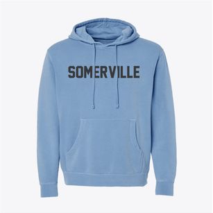 Somerville Massachusetts Classic Block Pigment-Dyed Hoodie