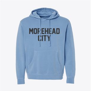 Morehead City North Carolina Classic Block Pigment-Dyed Hoodie