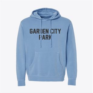 Garden City Park New York Classic Block Pigment-Dyed Hoodie