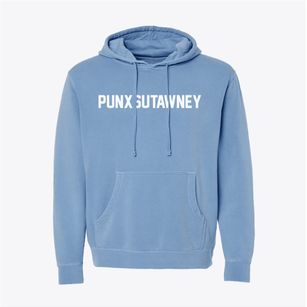 Punxsutawney Pennsylvania Classic Block Pigment-Dyed Hoodie