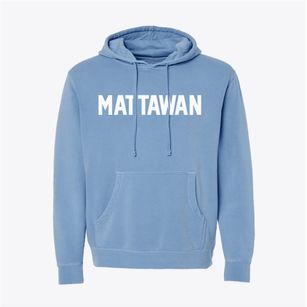 Mattawan Michigan Classic Block Pigment-Dyed Hoodie