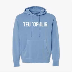 Teutopolis Illinois Classic Block Pigment-Dyed Hoodie