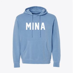 Mina New York Classic Block Pigment-Dyed Hoodie